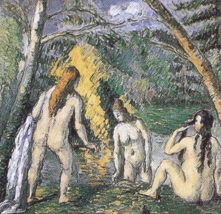 Paul Cezanne Three Bathers (mk35) china oil painting image
